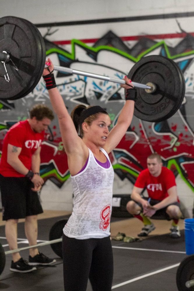 Photo of people lifting weights