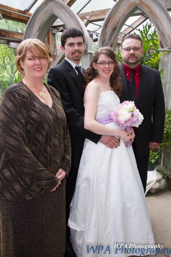 Photo of couple with family